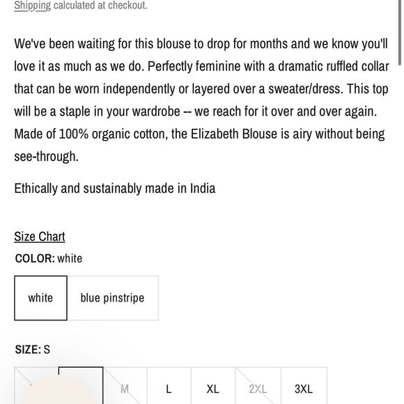 Sonderhaus Elizabeth blue pinstripe blouse - Picture 4 of 7